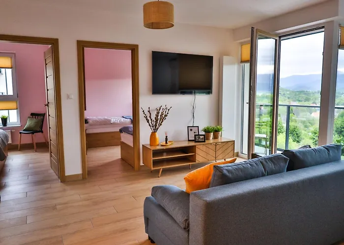 Lejlighed M&d W Karkonoszach 2 Sypialnie, Salon Z Aneksem, Balkon, Widok Na Gory Jelenia Góra
